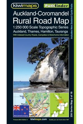 Auckland-Coromandel Rural Road Map (KIWIM)