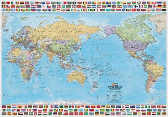 World &amp; Flags Standard Laminated