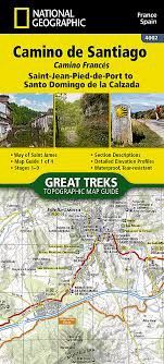 Camino de Santiago (4002) 1 of 4 (Saint-Jean-Pied-de-Port to Santo Domingo de la Calzada) Topographic Map Guide