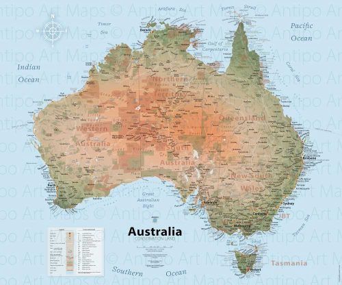 Australia - Conservation land - Laminated