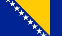 Bosnia &amp; Herzegovina Desk Flag