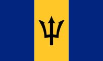 Barbados Desk Flag