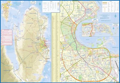 Bahrain &amp; Qatar Map · ITMB