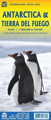 Antarctica &amp; Tierra Del Fuego Map · ITMB