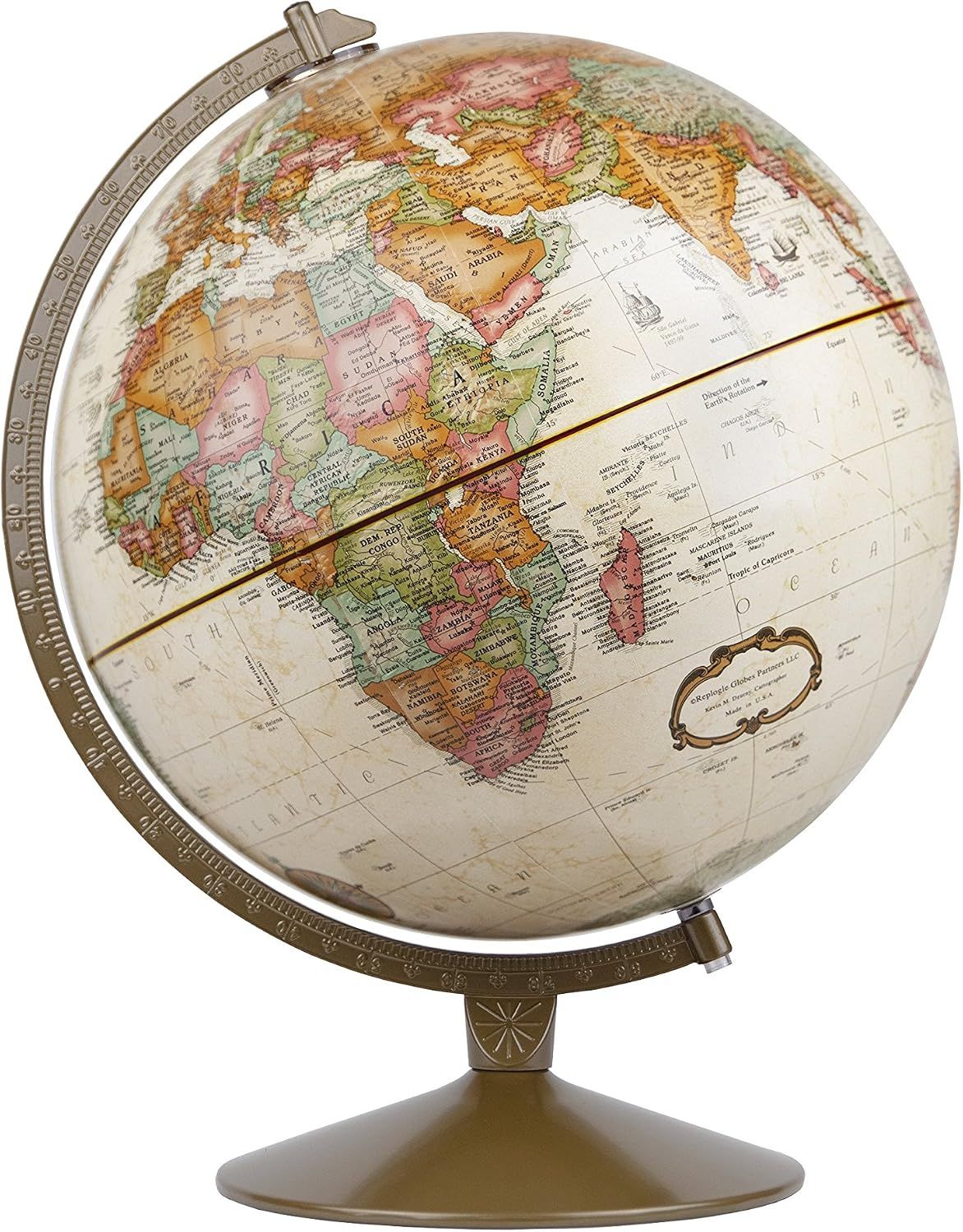Franklin Antique Globe 12" | Replogle