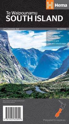 South Island Map · Hema