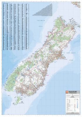 South Island Map · Hema