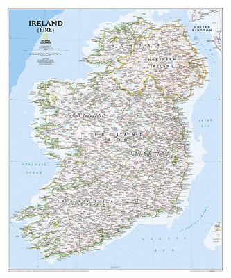 Ireland Wall Map · Nat Geo