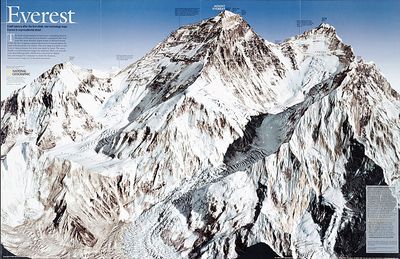 Mount Everest Wall Map · Nat Geo