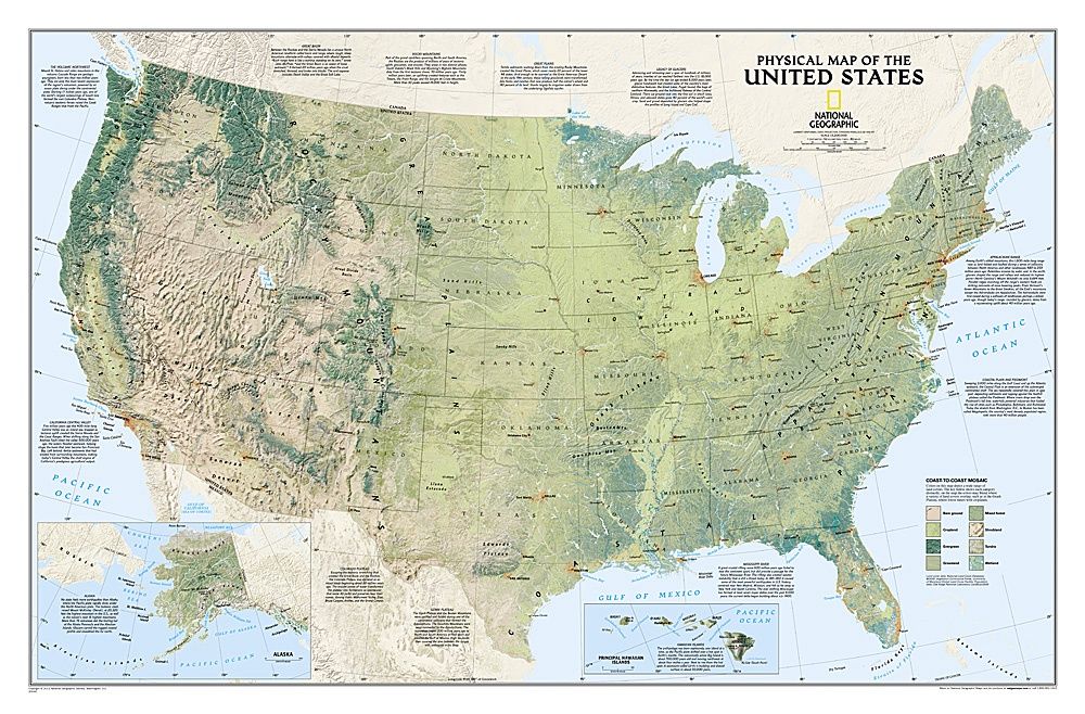 NG United States Physical Map