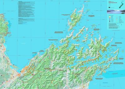 Nelson and the Marlborough Sounds Wall Map