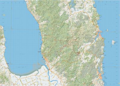 Coromandel Peninsula Wall Map | NewTopo