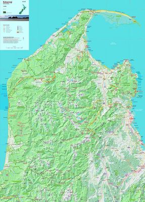 Kahurangi Wall Map