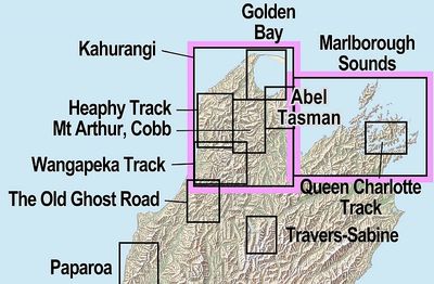 Kahurangi Wall Map | NewTopo