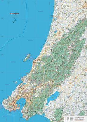 Wellington Wall Map | NewTopo