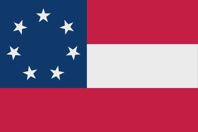 USA Confederate Desk Flag