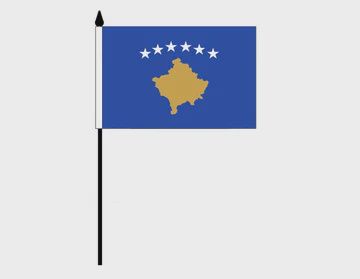 Kosovo Desk Flag