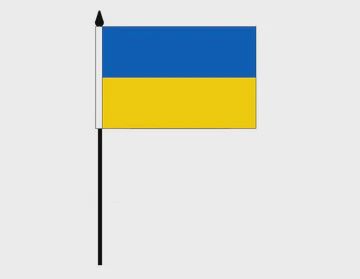 Ukraine Desk Flag