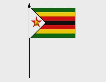 Zimbabwe Desk Flag