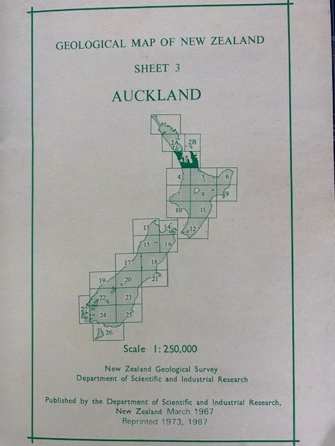 Geological map of New Zealand 1:250,000 Sheet 3 Auckland
