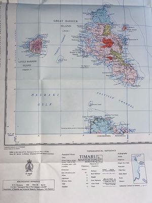 Geological map of New Zealand sheet 2B Barrier