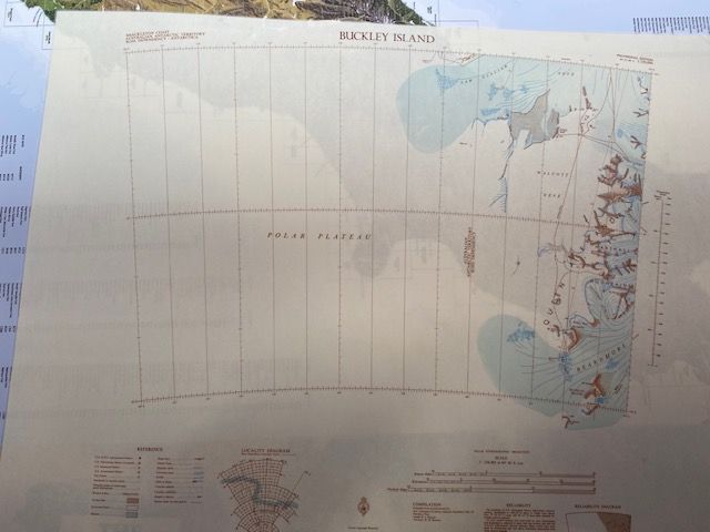 Vintage Antarctic Map - NZMS  166 Buckley Island