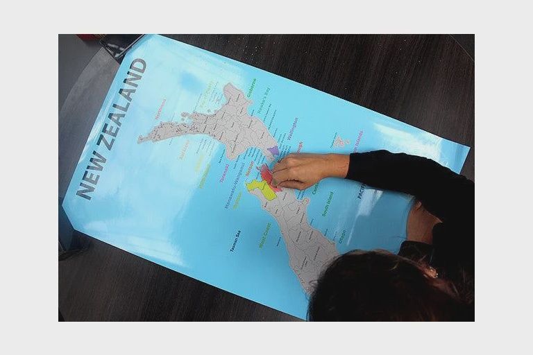 New Zealand Scratch Map