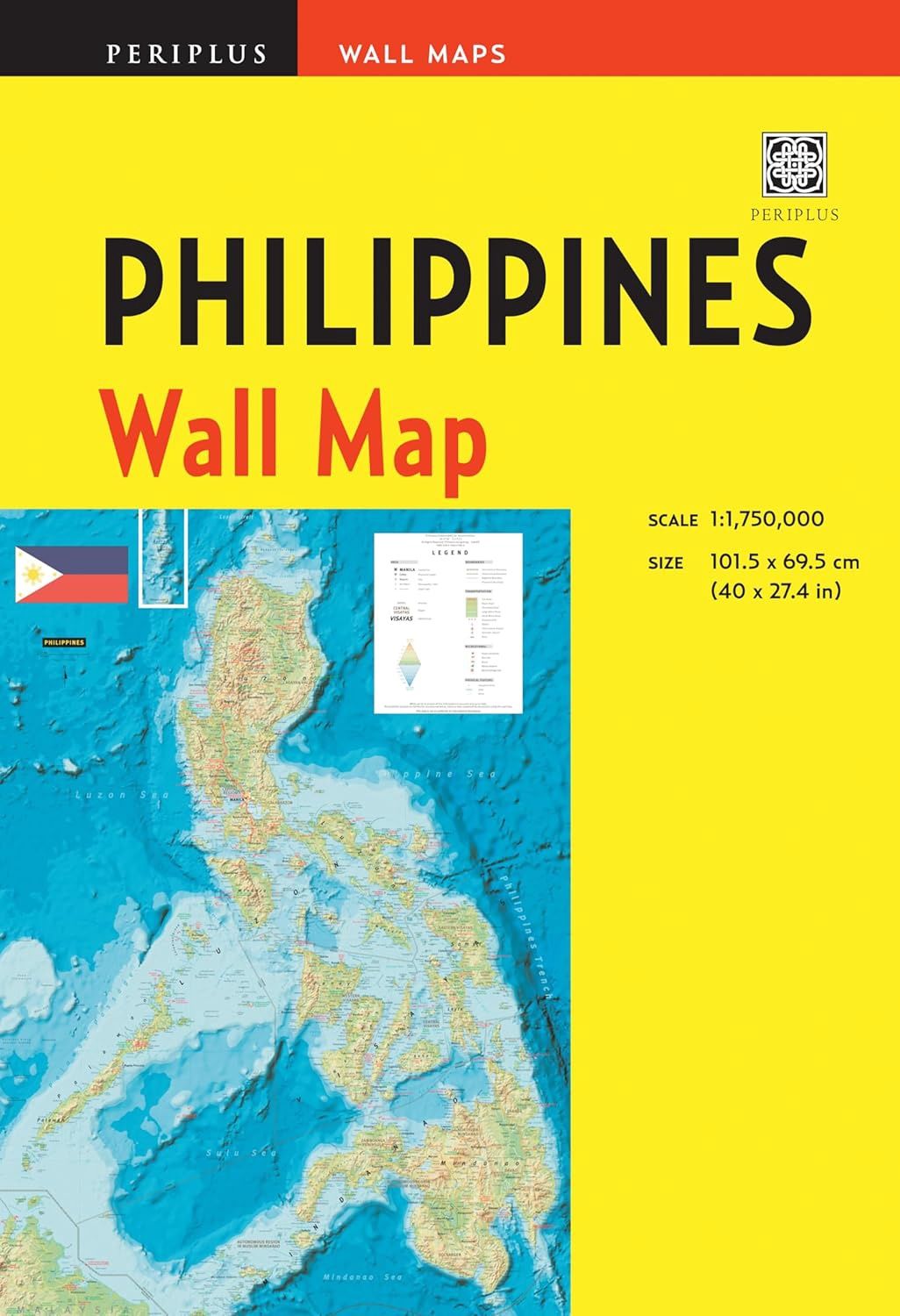 Philippines Wall Map [folded] | Periplus