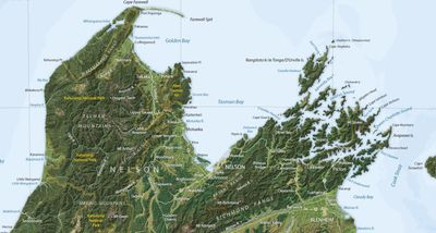 South Island Wall Map · Geographx