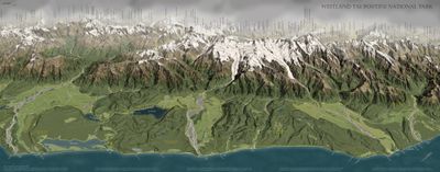 Westland National Park Wall Map · Geographx