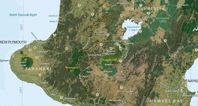 North Island Wall Map · Geographx