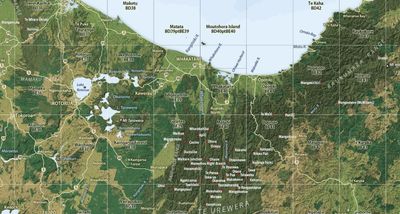 North Island Huts Wall Map · Geographx