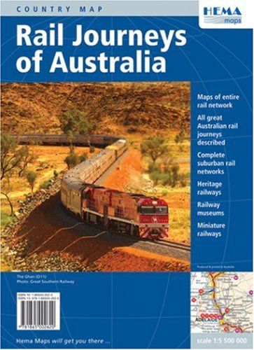 Rail Journeys Of Australia Wall Map