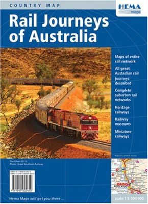 Rail Journeys Of Australia Wall Map