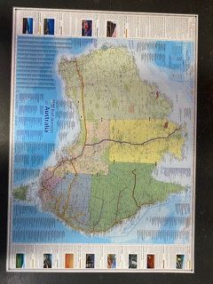 Rail Journeys Of Australia Wall Map | Hema