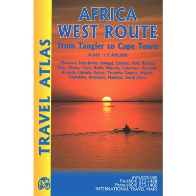 Africa West Route from Tangier to Cape Town - Travel Atlas (EOL)