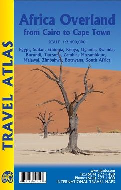 Africa Overland from Cairo to Cape Town - Travel Atlas (EOL)