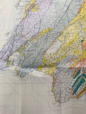 Geological map of New Zealand 1:250,000 Sheet 12 Wellington