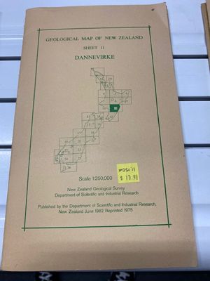 Geological map of New Zealand 1:250,000 Sheet 6 East Cape