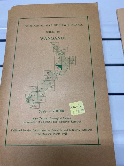 Geological map of New Zealand 1:250,000 Sheet 10 Wanganui