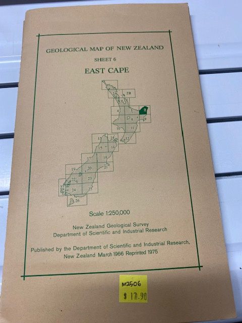 Geological map of New Zealand 1:250,000 Sheet 11 Dannevirke