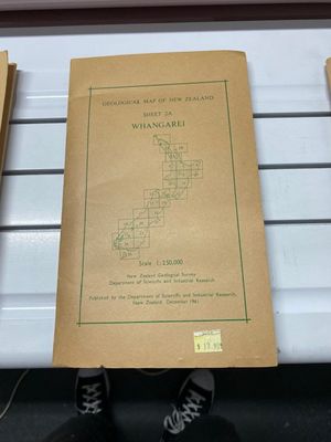 Geological map of New Zealand 1:250,000 Sheet 2A Whangarei