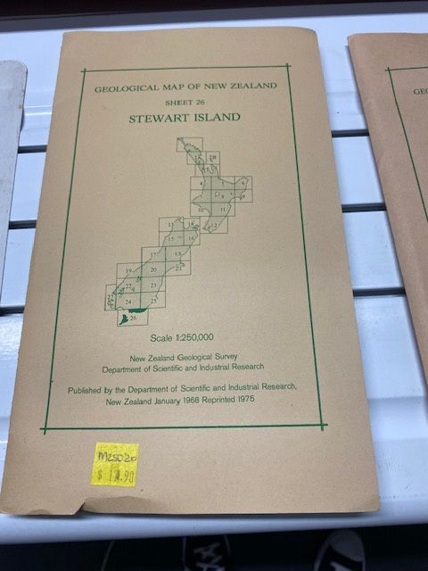 Geological map of New Zealand 1:250,000 Sheet 26 Stewart Island