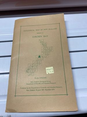 Geological map of New Zealand 1:250,000 Sheet 13 Golden Bay