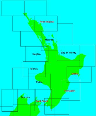 Coastal Chart Series 1:20000 Foveaux, Sediments