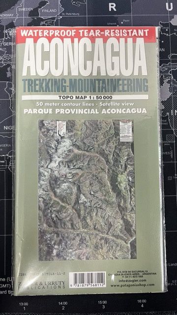 Aconcagua Trekking Map [Imperfect]