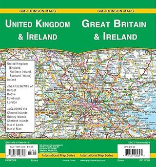 GN Johnson Maps Great Britain &amp; Ireland