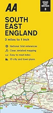 AA South East England Road Map