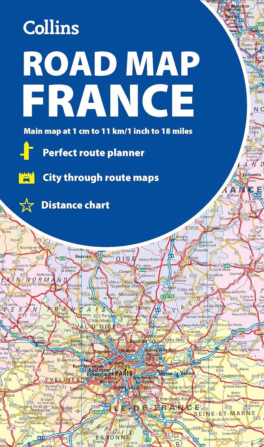Collins Road Map France