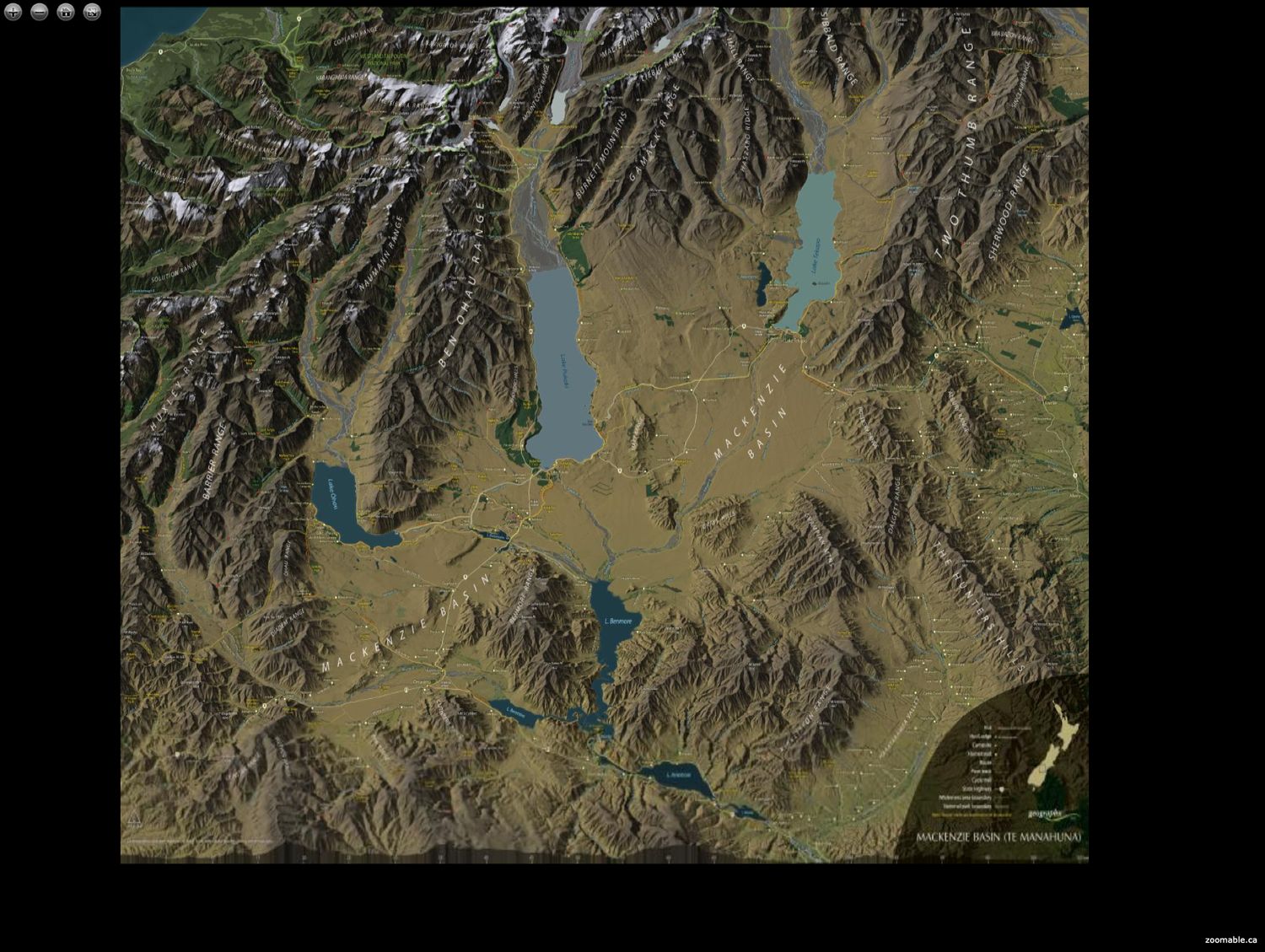 MacKenzie Basin Wall Map · Geographx